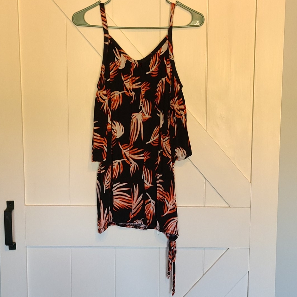 Black off-the-shoulder top